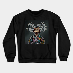 Drake all for the dogs in Cuphead style Crewneck Sweatshirt